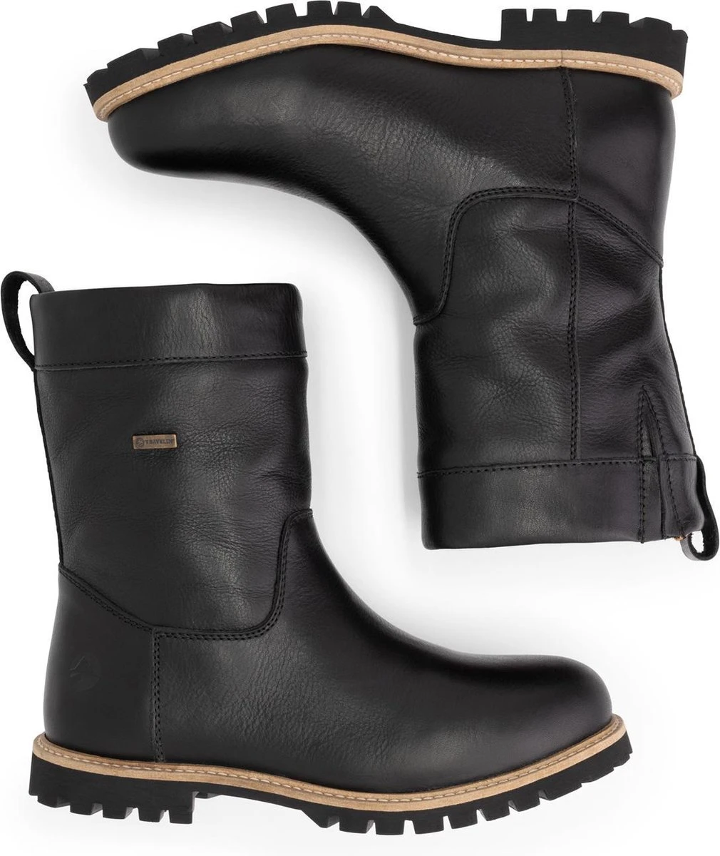 Travelin' Alta Heren Outdoorlaarzen - Waterdicht En Gevoerde Wandellaars - Zwart Leer - Maat 43 10 Travelin' Alta Heren Outdoorlaarzen - Waterdicht En Gevoerde Wandellaars - Zwart Leer - Maat 43 - Afbeelding 8