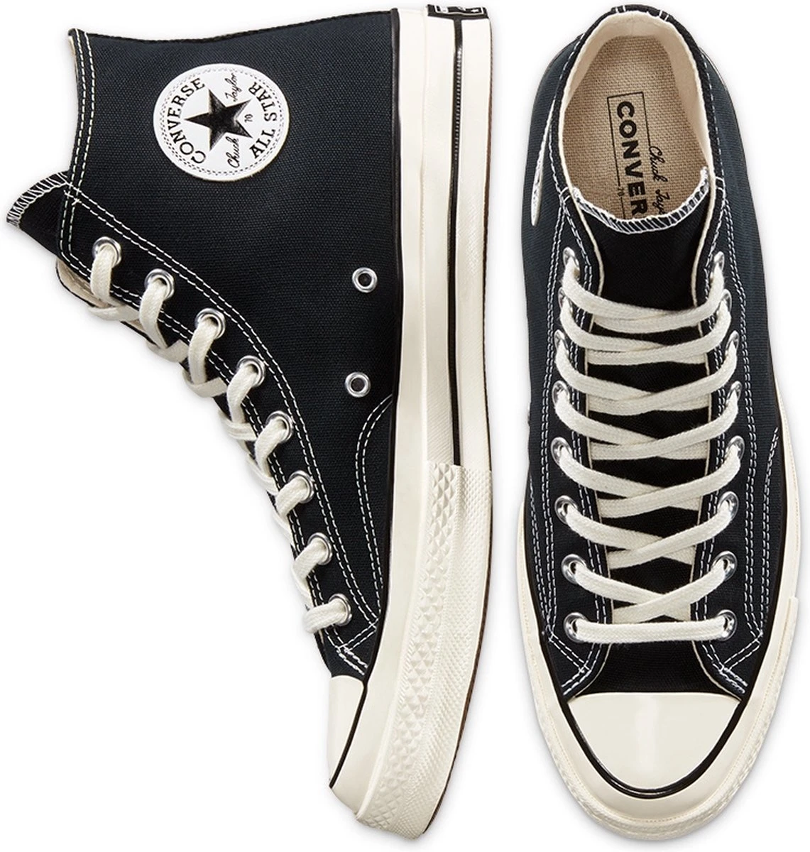 Converse Chuck 70 Sneakers - Black/Black/Egret - Maat 36.5 6 Converse Chuck 70 Sneakers - Black/Black/Egret - Maat 36.5 - Afbeelding 4