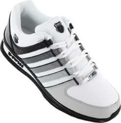 K-Swiss Rinzler - Heren Leer Sneakers Schoenen Wit 01235-135-M - Maat EU 44 UK 9.5