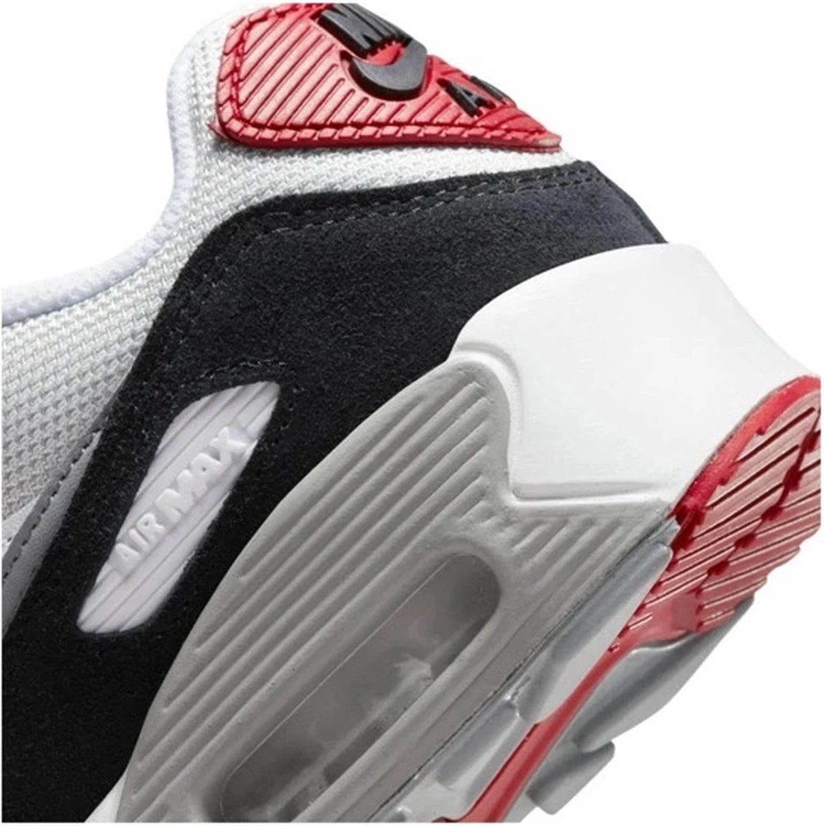 Nike Air Max 90 LTR GS Wit / Rood / Grijs - Sneaker - CD6864-019 - Maat 37.5 5 Nike Air Max 90 LTR GS Wit / Rood / Grijs - Sneaker - CD6864-019 - Maat 37.5 - Afbeelding 3