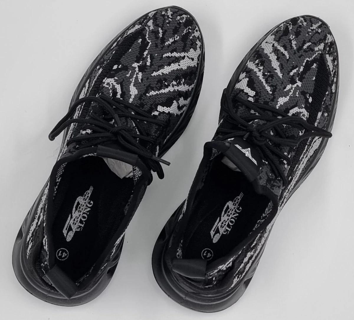 Elong500 - Heren Schoenen - Heren Sneakers - Camo Zwart - Maat 43 9 Elong500 - Heren Schoenen - Heren Sneakers - Camo Zwart - Maat 43 - Afbeelding 7