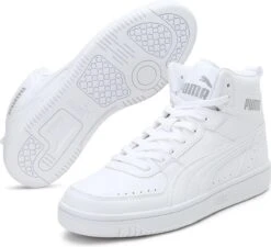 PUMA Rebound JOY Unisex Sneakers - White/Limestone - Maat 43