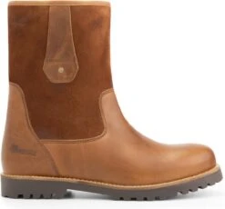 NoGRZ R.Cassels Heren Outdoorlaarzen - Wol Gevoerd - Cognac Bruin Leer - Maat 43