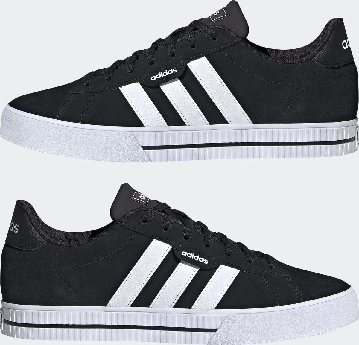 Adidas Daily 3.0 Heren Sneakers Zwart/wit - Maat 46 - Echt Leer 6 Adidas Daily 3.0 Heren Sneakers Zwart/wit - Maat 46 - Echt Leer - Afbeelding 4