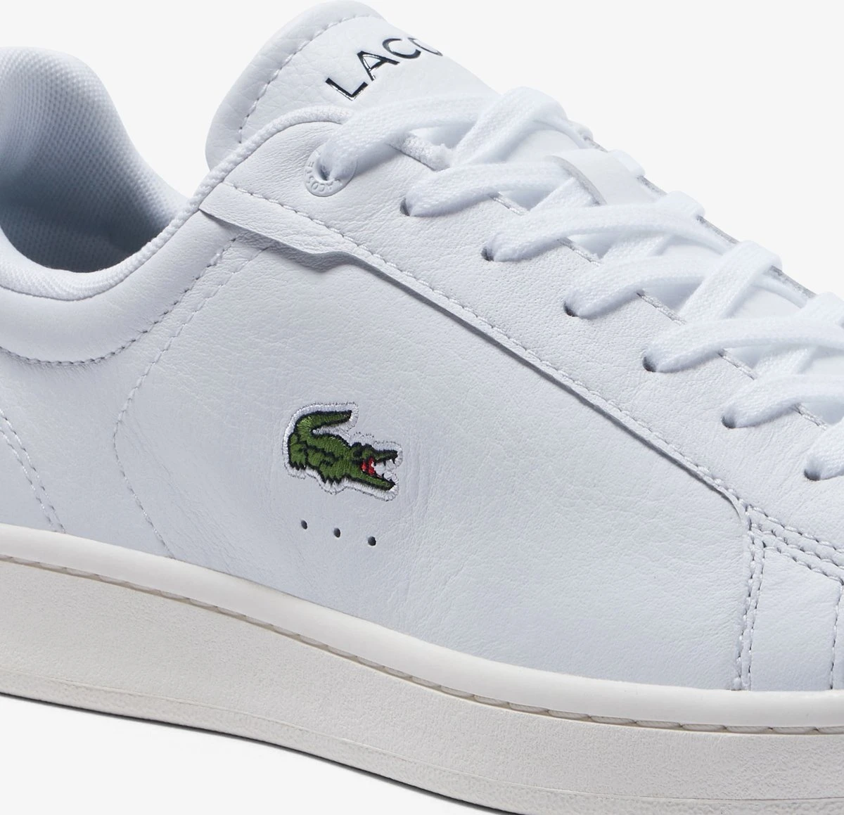 Lacoste Carnaby Pro Mannen Sneakers - White/Dark Green - Maat 44 15 Lacoste Carnaby Pro Mannen Sneakers - White/Dark Green - Maat 44 - Afbeelding 13