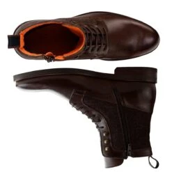 DenBroeck Worth St. - Hoge Veterschoenen - Hoogwaardig Leder En Katoen - Heren - Donkerbruin -Nike Winkel 1200x1200 180