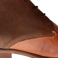 DenBroeck Thames St. Suède/Leather - Nette Halfhoge Veterschoen - Cognac -Nike Winkel 1200x1200 186
