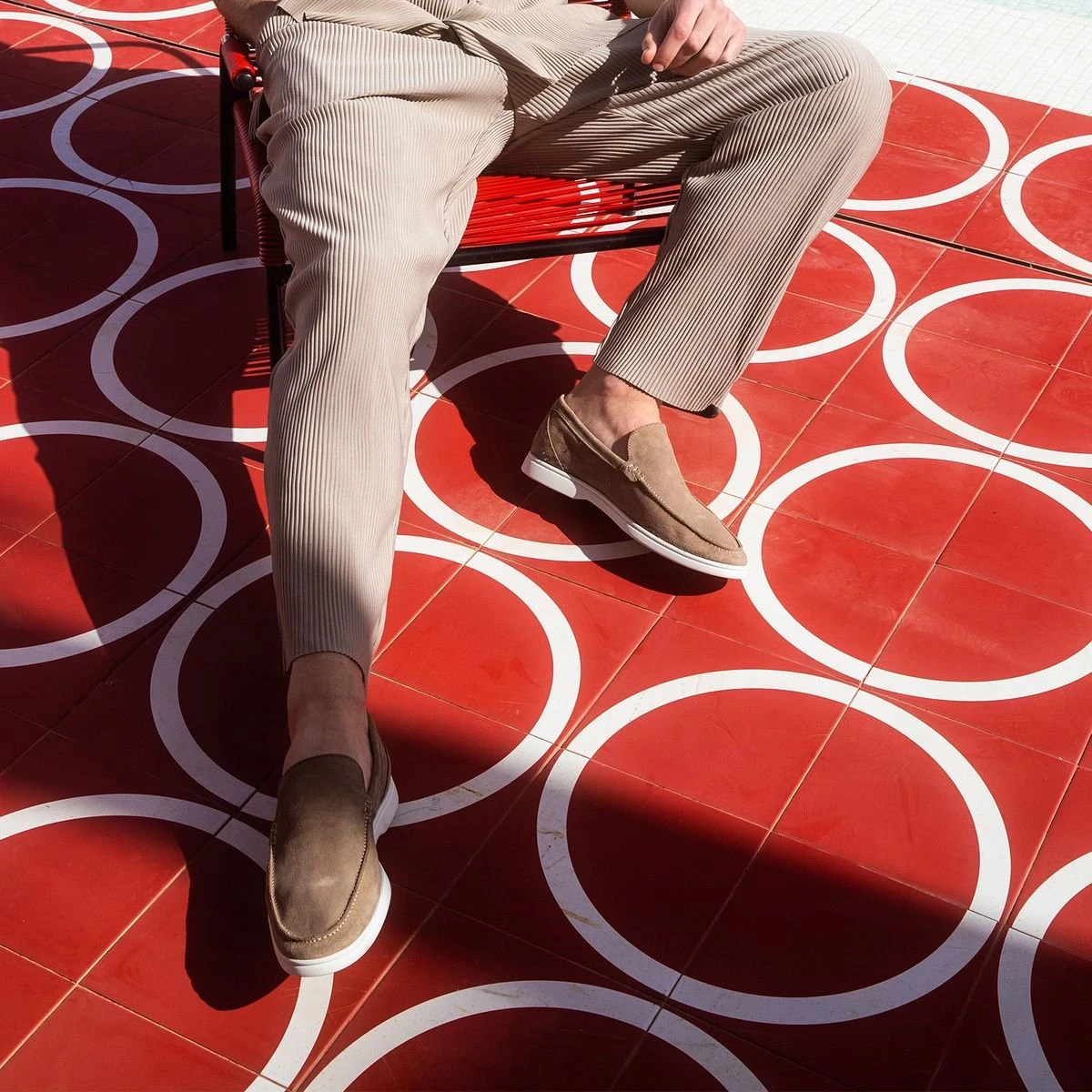 Sacha - Heren - Beige Suède Loafers - Maat 43 4 Sacha - Heren - Beige Suède Loafers - Maat 43 - Afbeelding 2