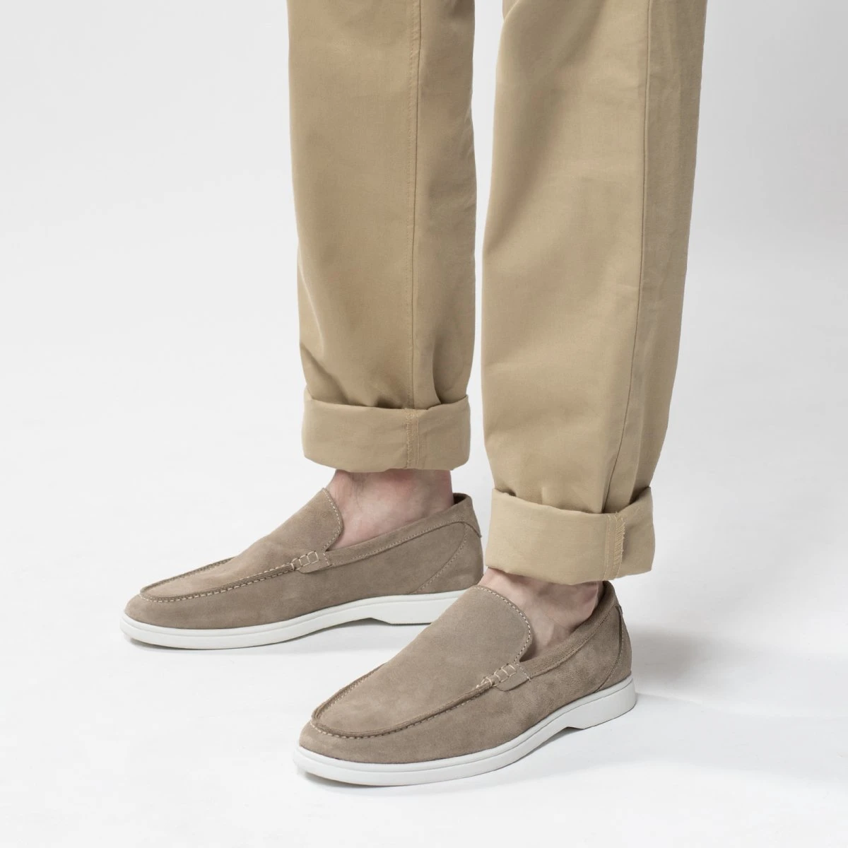 Sacha - Heren - Beige Suède Loafers - Maat 43 6 Sacha - Heren - Beige Suède Loafers - Maat 43 - Afbeelding 4