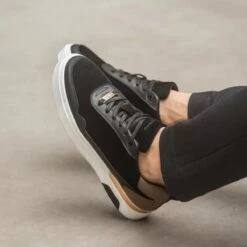 VO7 - DXB Suede Sneaker Boots Heren - Zwart - Goud - Suede Leer - Nette Heren Schoenen - Leren Lage Sneakers - Memory Shape Zolen Voor Extra Comfort - Herenschoenen - Maat 41 -Nike Winkel 1200x1200 68