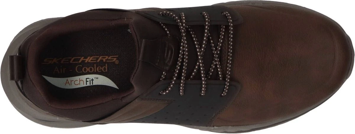 Skechers Arch Fit Orvan Sneaker - Mannen - Bruin/Cognac - Maat 43 10 Skechers Arch Fit Orvan Sneaker - Mannen - Bruin/Cognac - Maat 43 - Afbeelding 8