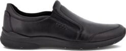 ECCO Irving Leren Heren Instappers - Zwart - Maat 43 - Uitneembare Zool
