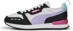 PUMA R78 Unisex Sneakers - White/VividViolet/Black/GlowingPink - Maat 41