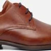 Van Lier Erasmo Veterschoenen Cognac Leer 312206 - Heren - Maat 43