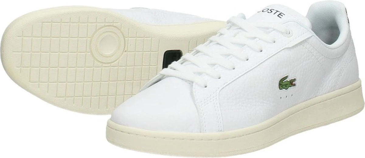 Lacoste Carnaby Pro Mannen Sneakers - White/Dark Green - Maat 44 8 Lacoste Carnaby Pro Mannen Sneakers - White/Dark Green - Maat 44 - Afbeelding 6