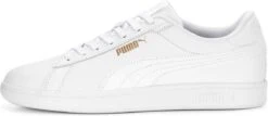 PUMA Smash 3.0 L Unisex Sneakers - White/Gold - Maat 42 -Nike Winkel 1200x520 1