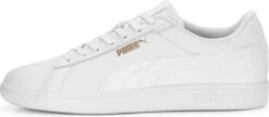 PUMA Smash 3.0 L Unisex Sneakers - White/Gold - Maat 42