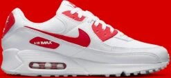 Nike Air Max 90 Wit / Rood - Heren Sneaker - DX8966-100 - Maat 44.5