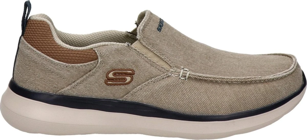 Skechers Delson 2.0 Heren Instappers - Sand - Maat 46 3 Skechers Delson 2.0 Heren Instappers - Sand - Maat 46