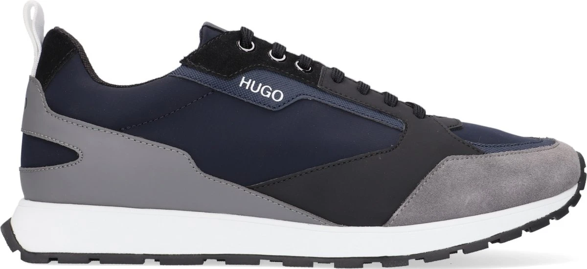 Hugo Boss Hugo Icelin Runn Lage Sneakers - Leren Sneaker - Heren - Blauw - Maat 44 3 Hugo Boss Hugo Icelin Runn Lage Sneakers - Leren Sneaker - Heren - Blauw - Maat 44
