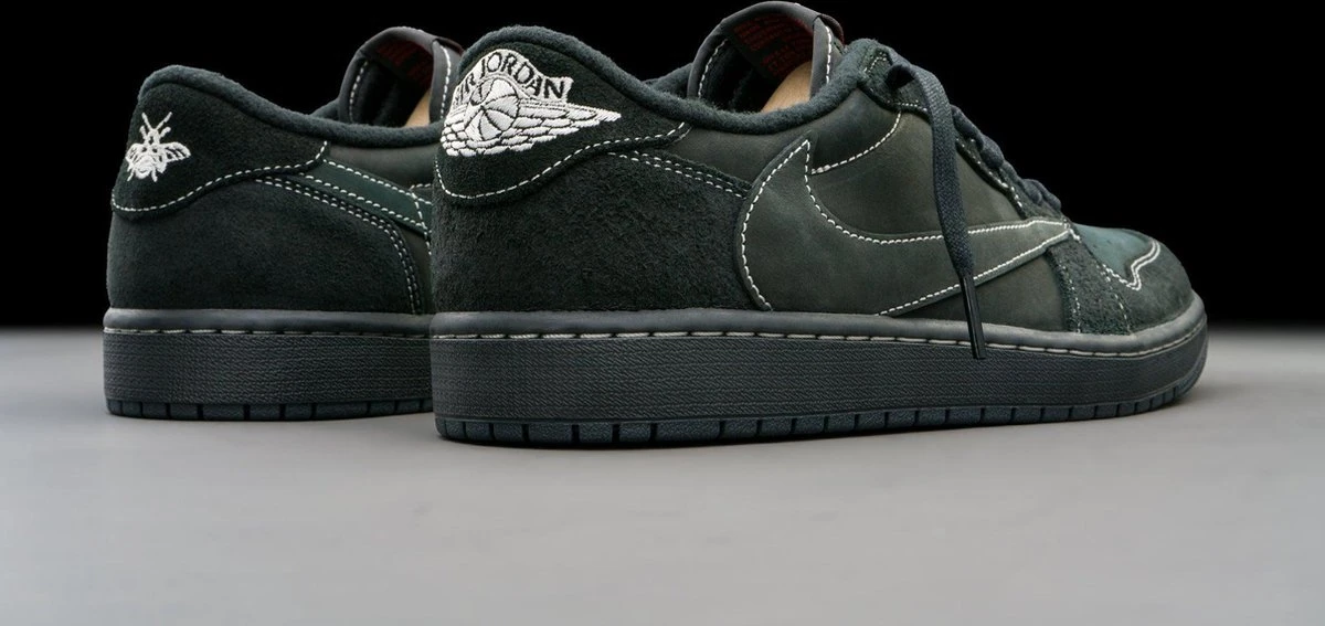 Nike Air Jordan 1 Retro Low OG SP Travis Scott Black Phantom DM7866-001 Maat 41 ZWART Schoenen 6 Nike Air Jordan 1 Retro Low OG SP Travis Scott Black Phantom DM7866-001 Maat 41 ZWART Schoenen - Afbeelding 4