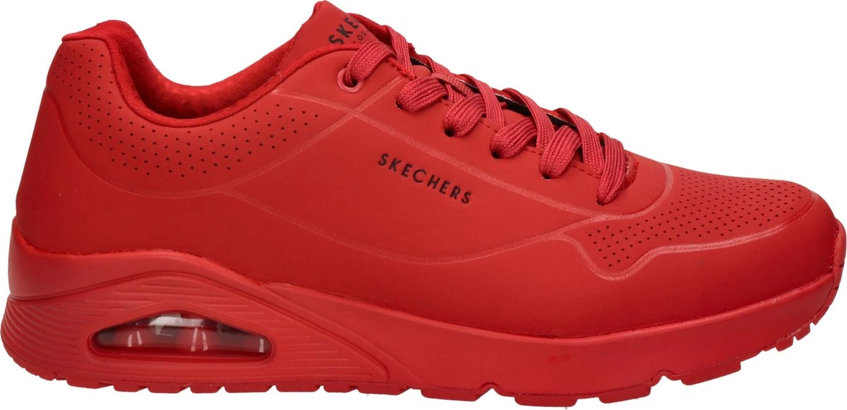 Skechers Uno Stand On Air Heren Sneakers - Rood - Maat 46 3 Skechers Uno Stand On Air Heren Sneakers - Rood - Maat 46
