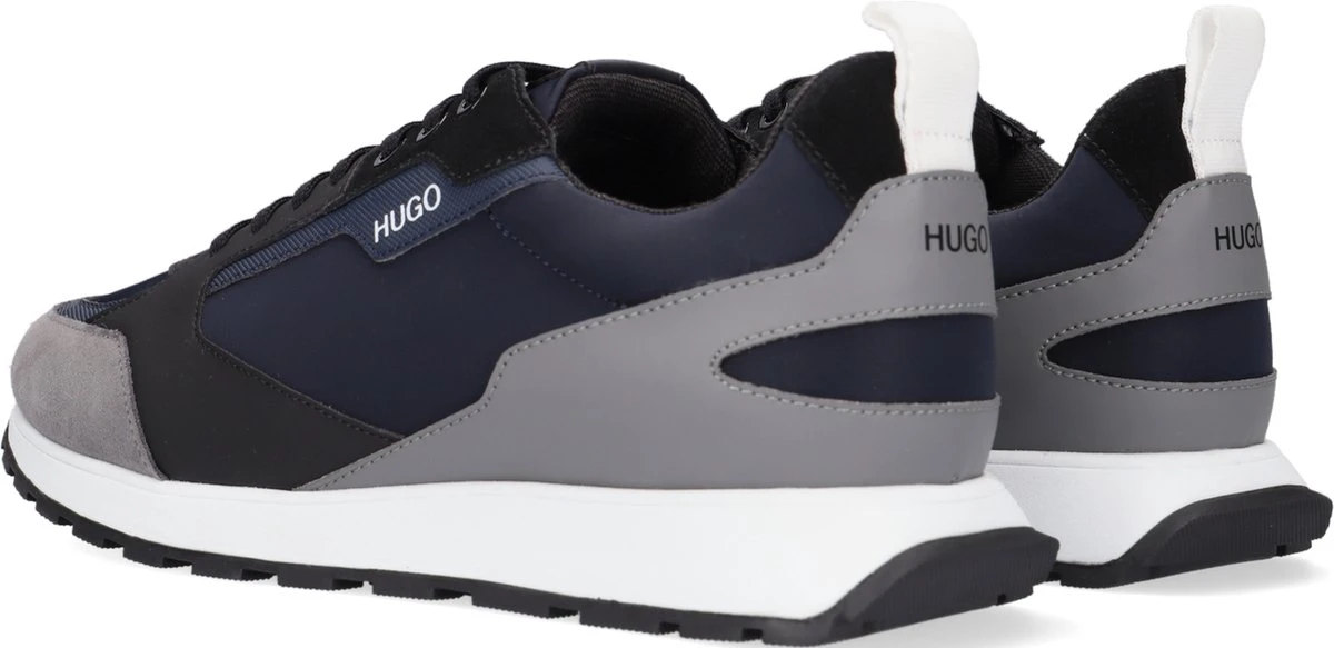 Hugo Boss Hugo Icelin Runn Lage Sneakers - Leren Sneaker - Heren - Blauw - Maat 44 7 Hugo Boss Hugo Icelin Runn Lage Sneakers - Leren Sneaker - Heren - Blauw - Maat 44 - Afbeelding 5
