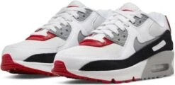 Nike Air Max 90 LTR GS Wit / Rood / Grijs - Sneaker - CD6864-019 - Maat 38 -Nike Winkel 1200x583