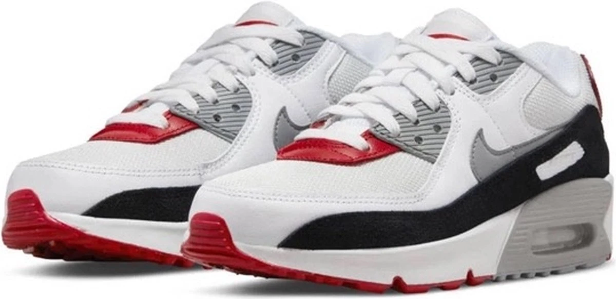 Nike Air Max 90 LTR GS Wit / Rood / Grijs - Sneaker - CD6864-019 - Maat 37.5 6 Nike Air Max 90 LTR GS Wit / Rood / Grijs - Sneaker - CD6864-019 - Maat 37.5 - Afbeelding 4