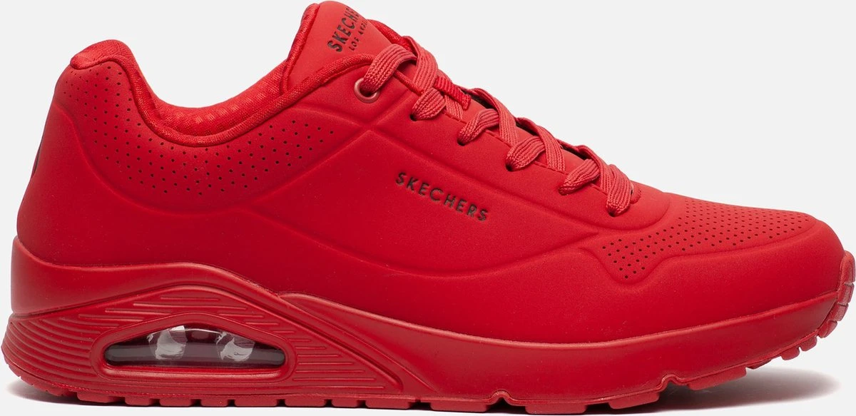 Skechers Uno Stand On Air Heren Sneakers - Rood - Maat 43 3 Skechers Uno Stand On Air Heren Sneakers - Rood - Maat 43
