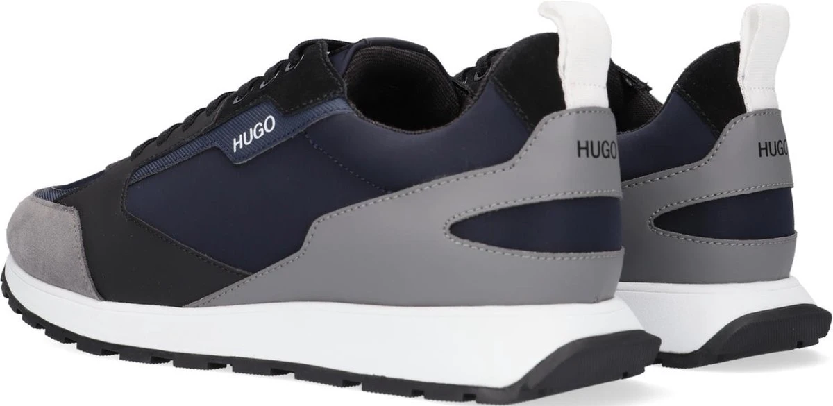 Hugo Boss Hugo Icelin Runn Lage Sneakers - Leren Sneaker - Heren - Blauw - Maat 44 8 Hugo Boss Hugo Icelin Runn Lage Sneakers - Leren Sneaker - Heren - Blauw - Maat 44 - Afbeelding 6