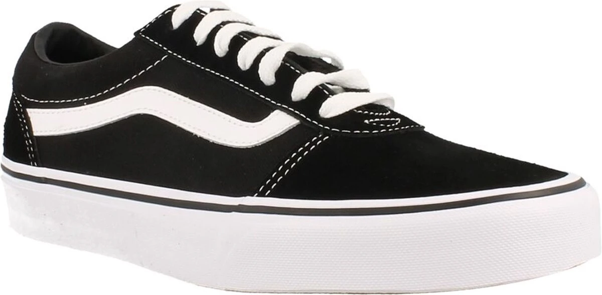 Vans Ward Suede Canvas Heren Sneakers - Black/White - Maat 43 5 Vans Ward Suede Canvas Heren Sneakers - Black/White - Maat 43 - Afbeelding 3