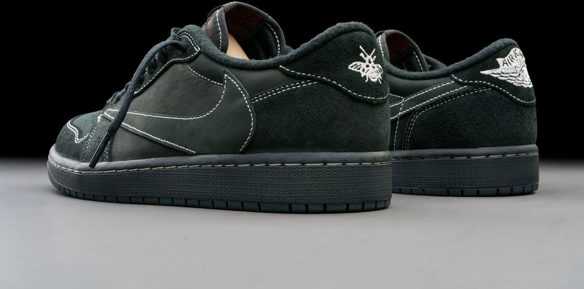 Nike Air Jordan 1 Retro Low OG SP Travis Scott Black Phantom DM7866-001 Maat 41 ZWART Schoenen 11 Nike Air Jordan 1 Retro Low OG SP Travis Scott Black Phantom DM7866-001 Maat 41 ZWART Schoenen - Afbeelding 9