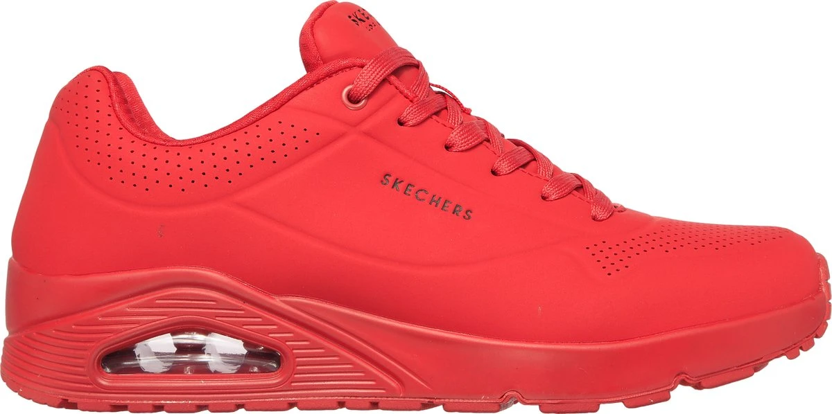 Skechers Uno Stand On Air Heren Sneakers - Rood - Maat 43 5 Skechers Uno Stand On Air Heren Sneakers - Rood - Maat 43 - Afbeelding 3