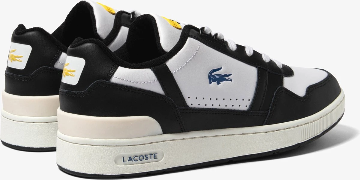 Lacoste T-Clip Heren Sneakers - Wit/Zwart - Maat 45 5 Lacoste T-Clip Heren Sneakers - Wit/Zwart - Maat 45 - Afbeelding 3