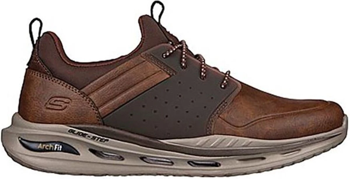 Skechers Arch Fit Orvan Sneaker - Mannen - Bruin/Cognac - Maat 43 16 Skechers Arch Fit Orvan Sneaker - Mannen - Bruin/Cognac - Maat 43 - Afbeelding 14