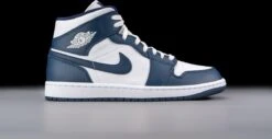 Nike Air Jordan 1 Mid, White Metallic Gold Obsidian, 554724-174, EUR 42.5 -Nike Winkel 1200x616 5