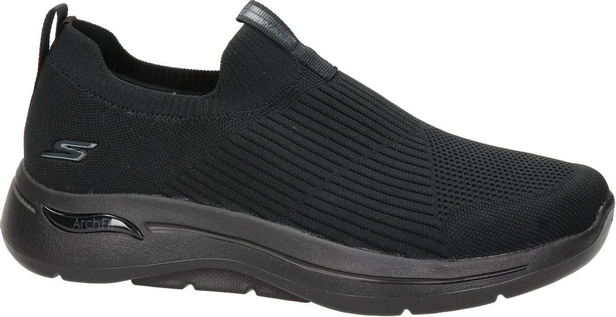 Skechers Go Walk Heren Instapschoen - Zwart Zwart - Maat 44 4 Skechers Go Walk Heren Instapschoen - Zwart Zwart - Maat 44 - Afbeelding 2