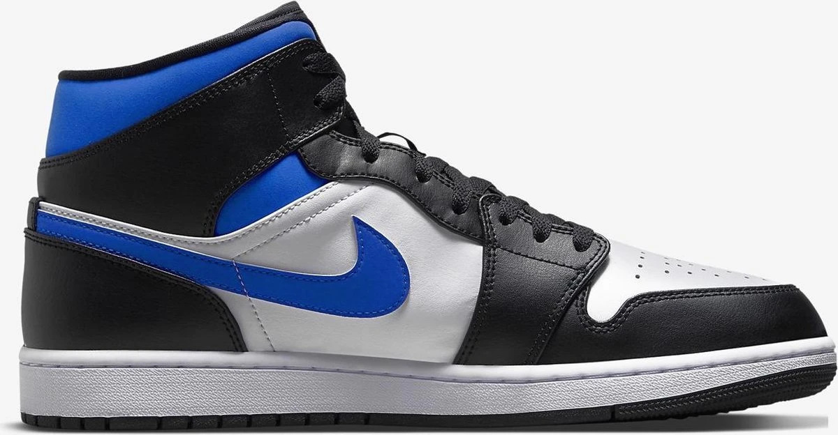 Nike Air Jordan 1 Mid, White/racer Blue-Black, 554724 140, EUR 42 18 Nike Air Jordan 1 Mid, White/racer Blue-Black, 554724 140, EUR 42 - Afbeelding 16