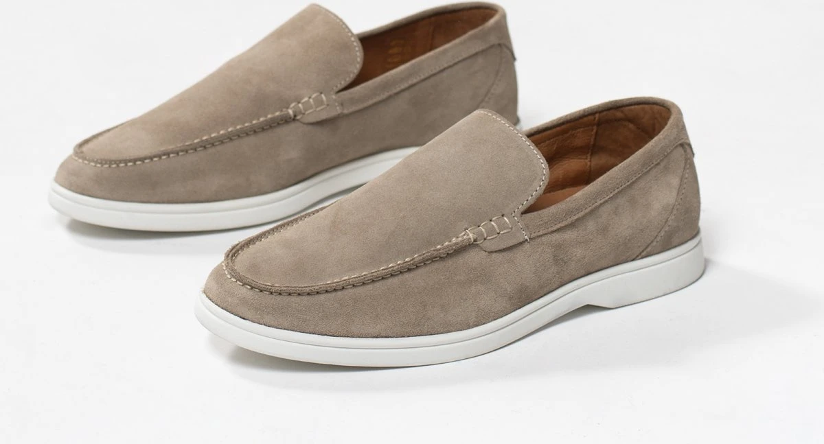 Sacha - Heren - Beige Suède Loafers - Maat 43 8 Sacha - Heren - Beige Suède Loafers - Maat 43 - Afbeelding 6