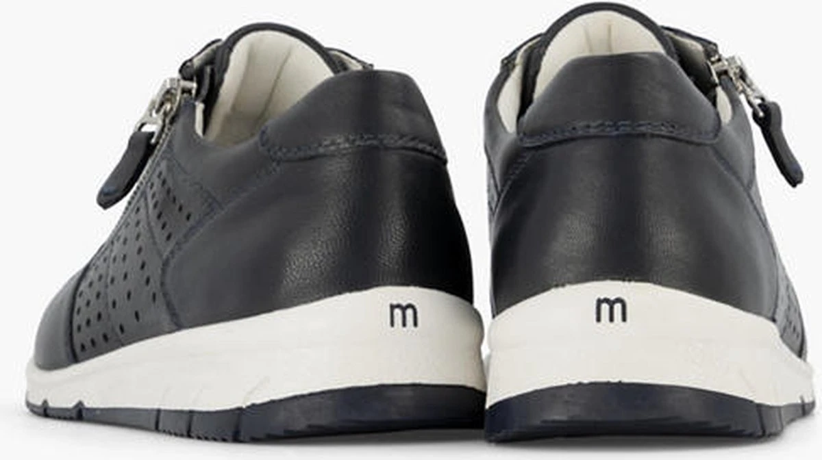 Medicus Donkerblauwe Leren Sneaker - Maat 38 4 Medicus Donkerblauwe Leren Sneaker - Maat 38 - Afbeelding 2
