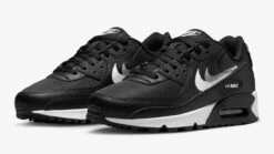 NIKE AIR MAX 90 "GREY BLACK STENCIL" - Maat: 45