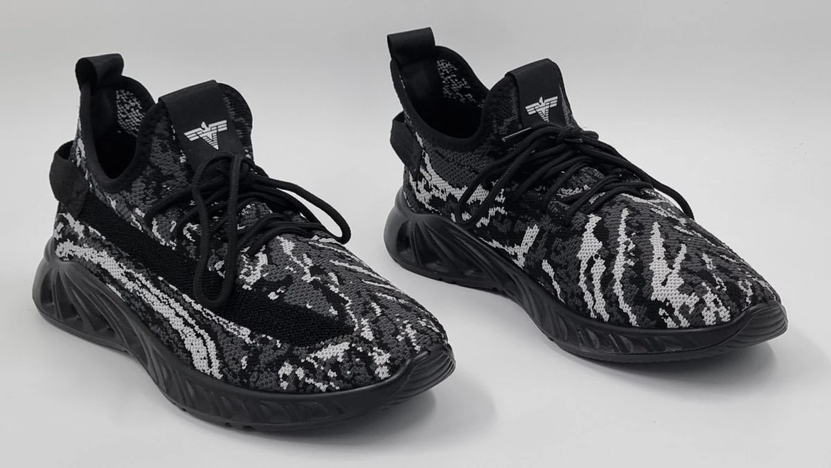 Elong500 - Heren Schoenen - Heren Sneakers - Camo Zwart - Maat 43 10 Elong500 - Heren Schoenen - Heren Sneakers - Camo Zwart - Maat 43 - Afbeelding 8