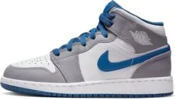 Nike Air Jordan 1 Mid (GS), True Blue Cement, DQ8423-014, EUR 40