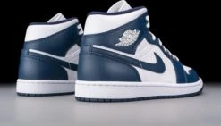 Nike Air Jordan 1 Mid, White Metallic Gold Obsidian, 554724-174, EUR 42.5 -Nike Winkel 1200x685 4