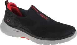 Skechers Go Walk 6 216202-BKRD, Mannen, Zwart, Sneakers,Sportschoenen, Maat: 46