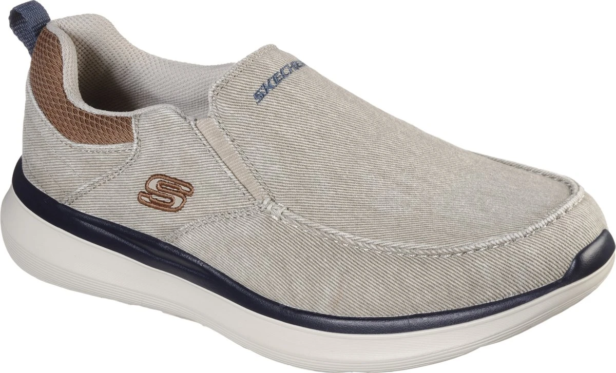 Skechers Delson 2.0 Heren Instappers - Sand - Maat 46 10 Skechers Delson 2.0 Heren Instappers - Sand - Maat 46 - Afbeelding 8