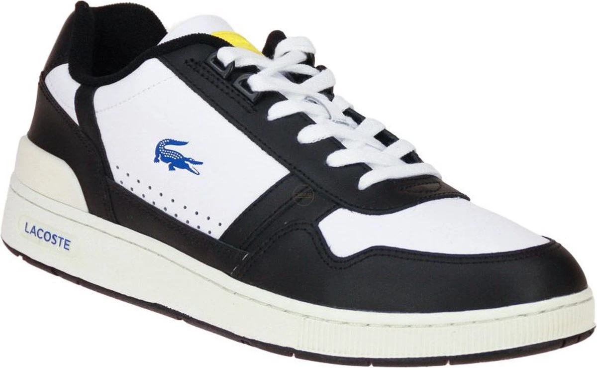 Lacoste T-Clip Heren Sneakers - Wit/Zwart - Maat 45 7 Lacoste T-Clip Heren Sneakers - Wit/Zwart - Maat 45 - Afbeelding 5