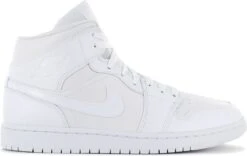 Air Jordan 1 Mid - Triple White - Sneakers Schoenen Leer Wit DV0991-111 - Maat EU 43 US 11