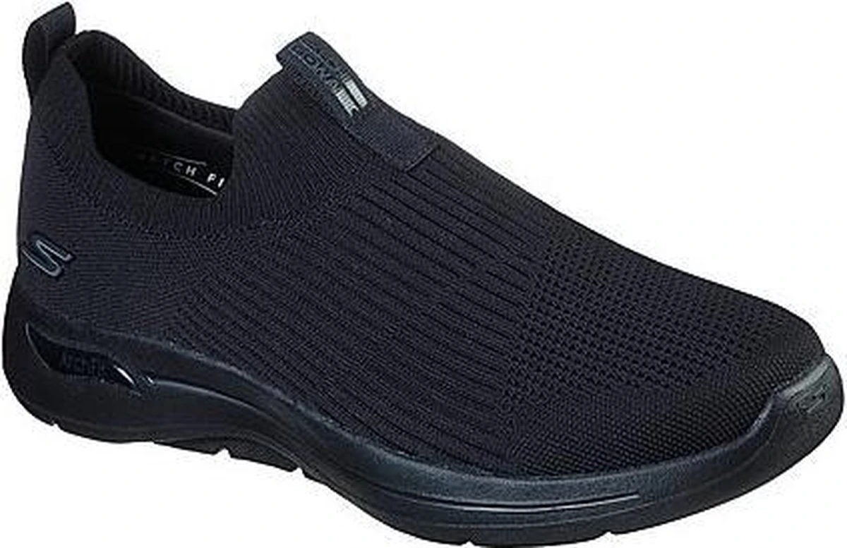 Skechers Go Walk Heren Instapschoen - Zwart Zwart - Maat 44 15 Skechers Go Walk Heren Instapschoen - Zwart Zwart - Maat 44 - Afbeelding 13